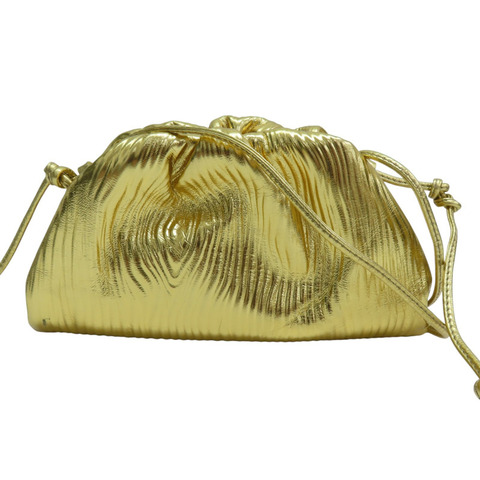 金色 牛皮 肩背包【BOTTEGA VENETA BV 寶緹嘉】 585852