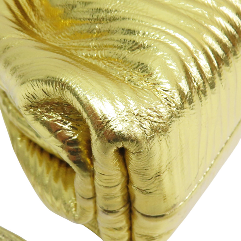 金色 牛皮 肩背包【BOTTEGA VENETA BV 寶緹嘉】 585852-9