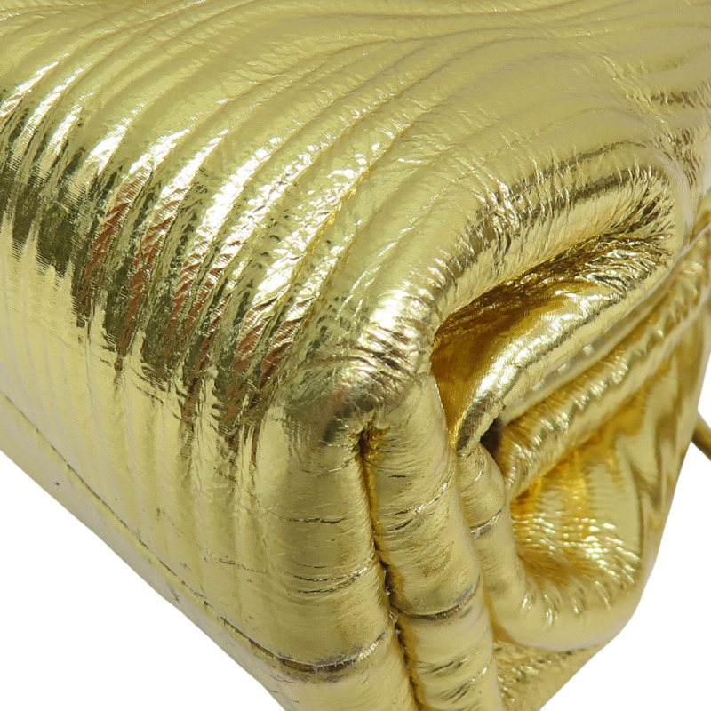 金色 牛皮 肩背包【BOTTEGA VENETA BV 寶緹嘉】 585852-10