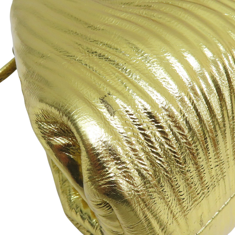 金色 牛皮 肩背包【BOTTEGA VENETA BV 寶緹嘉】 585852-11