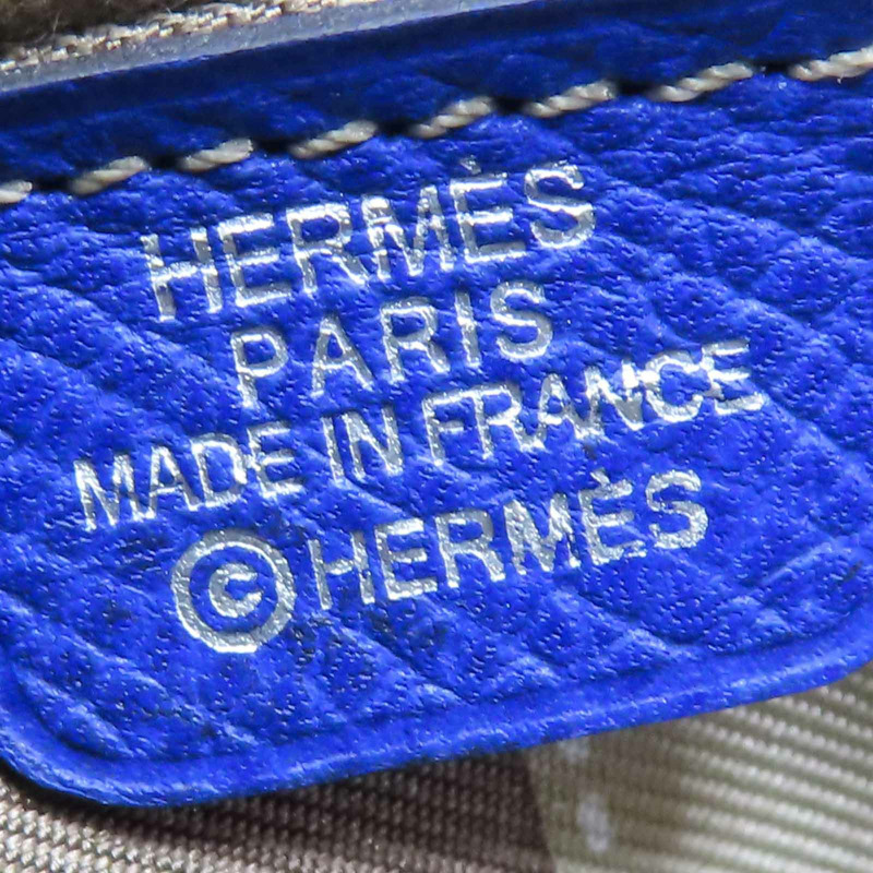 藍色 Epsom牛皮 絲巾 Azap siilk 拉鍊零錢包 口O刻【HERMES 愛馬仕】-8