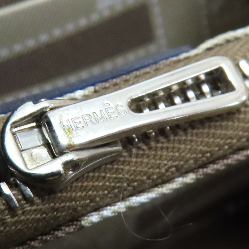 藍色 Epsom牛皮 絲巾 Azap siilk 拉鍊零錢包 口O刻【HERMES 愛馬仕】-14