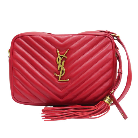 紅色 牛皮 肩背包【SAINT LAURENT YSL 聖羅蘭】 520534