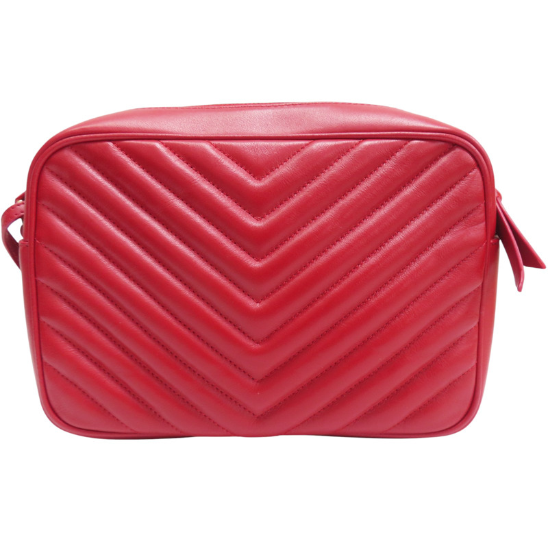 紅色 牛皮 肩背包【SAINT LAURENT YSL 聖羅蘭】 520534-1