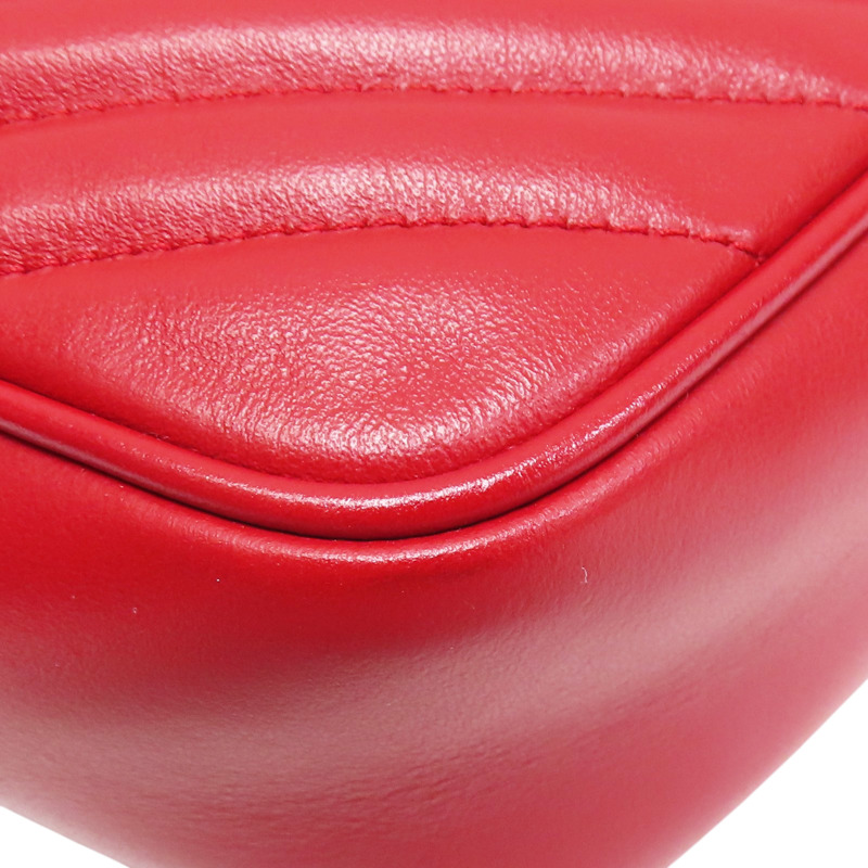 紅色 牛皮 肩背包【SAINT LAURENT YSL 聖羅蘭】 520534-10