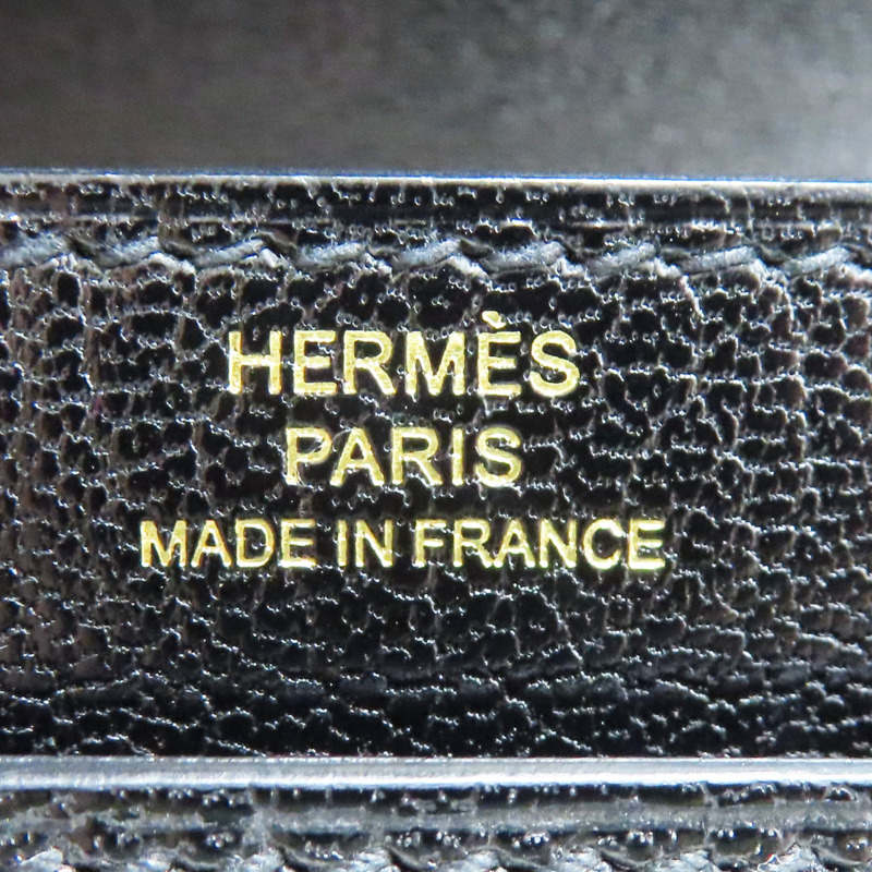 黑色 山羊皮 Verrou mini 肩背包 D刻 金釦【HERMES 愛馬仕】-5