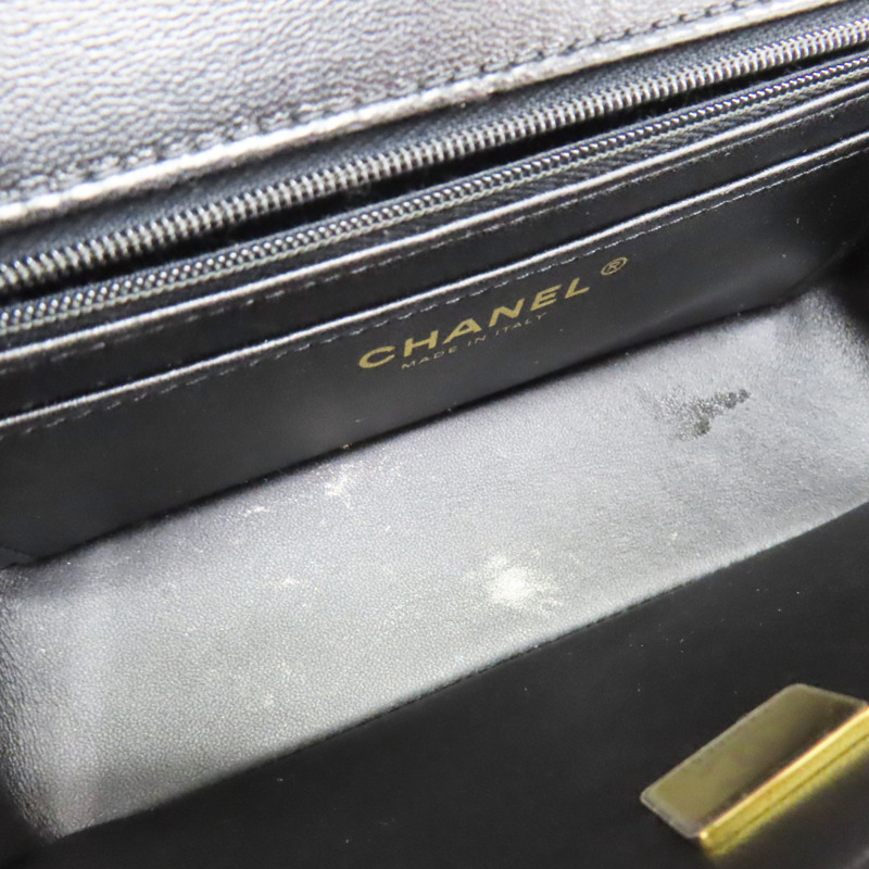 黑色 牛皮 手把 鏈帶 肩背包【CHANEL 香奈兒】 AS5243-4