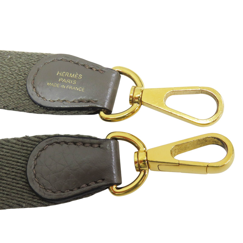 灰色 牛皮 Mini Evelyne 肩背包 Y刻【HERMES 愛馬仕】-13