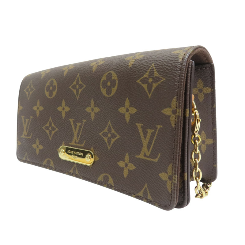 棕色 原花 帆布 WOC Lily 肩背包【LOUIS VUITTON LV 路易威登】 M82509-2