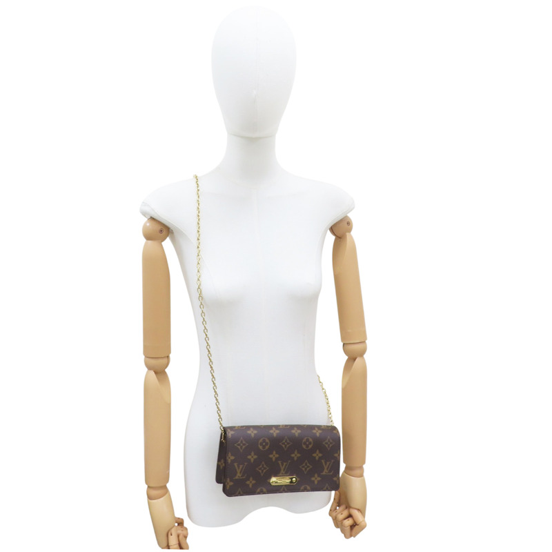 棕色 原花 帆布 WOC Lily 肩背包【LOUIS VUITTON LV 路易威登】 M82509-6