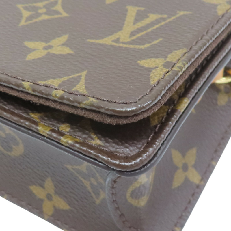 棕色 原花 帆布 WOC Lily 肩背包【LOUIS VUITTON LV 路易威登】 M82509-8