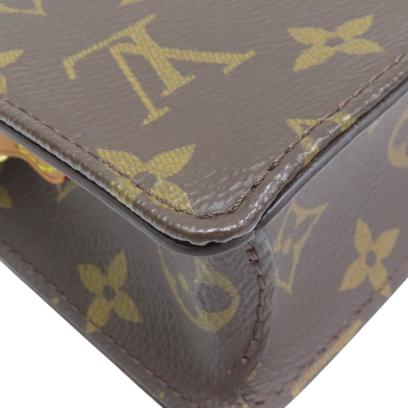 棕色 原花 帆布 WOC Lily 肩背包【LOUIS VUITTON LV 路易威登】 M82509-9