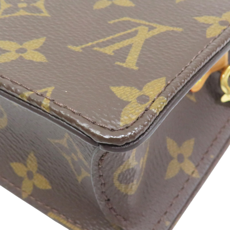 棕色 原花 帆布 WOC Lily 肩背包【LOUIS VUITTON LV 路易威登】 M82509-10