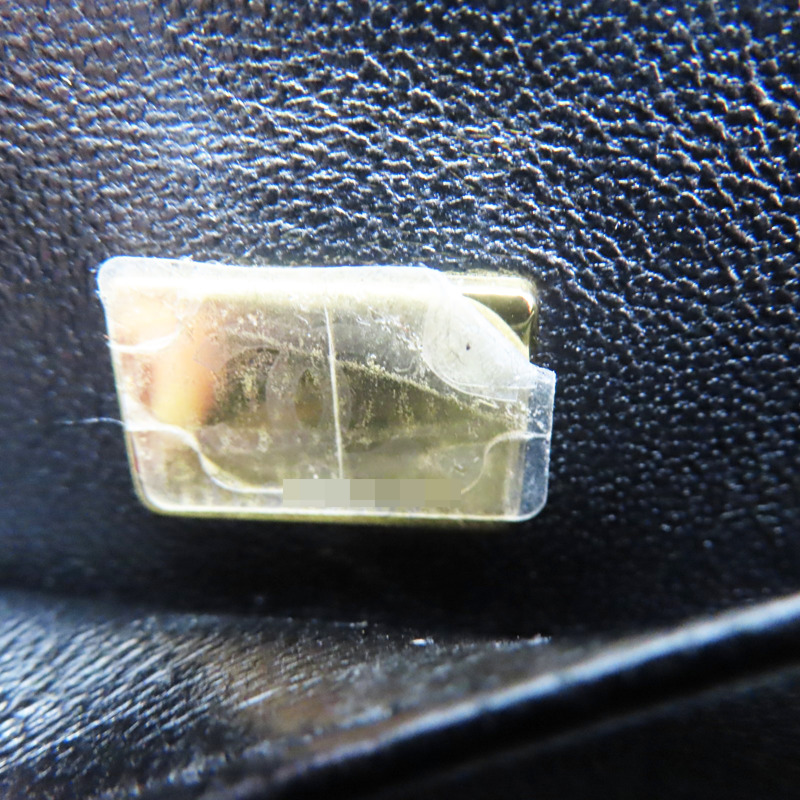 黑色 菱格紋 荔枝牛皮 化粧箱 鏈帶肩背包 銀釦【CHANEL 香奈兒】 AS3171-6