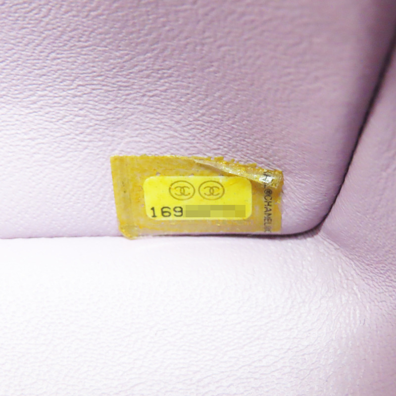 紫色 羊皮 COCO20cm 鏈帶肩背包 銀釦【CHANEL 香奈兒】 A69900-7