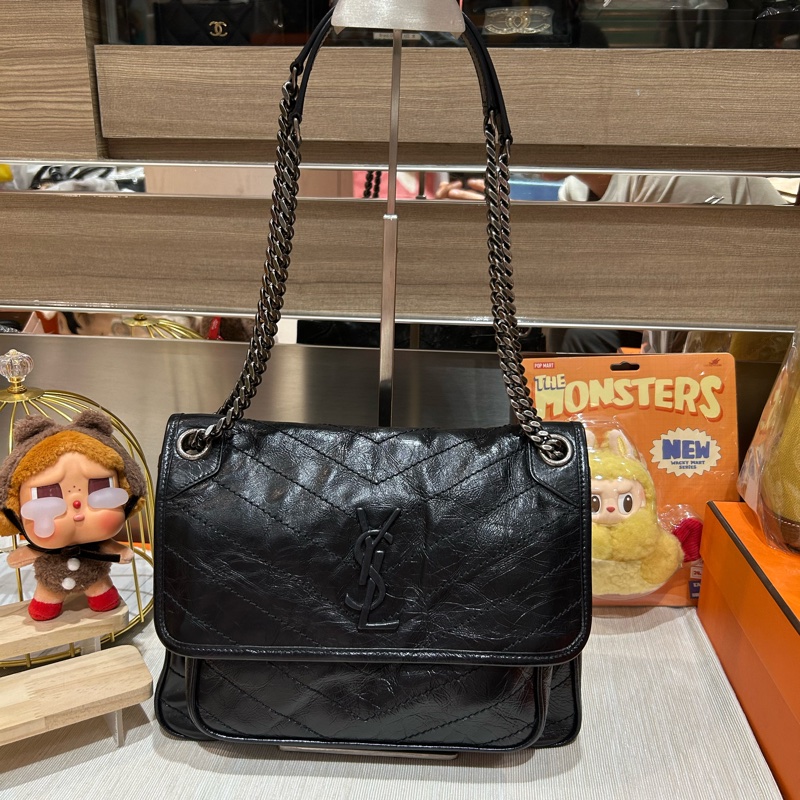 Ysl Niki Saint Laurent Niki medium So Black-6