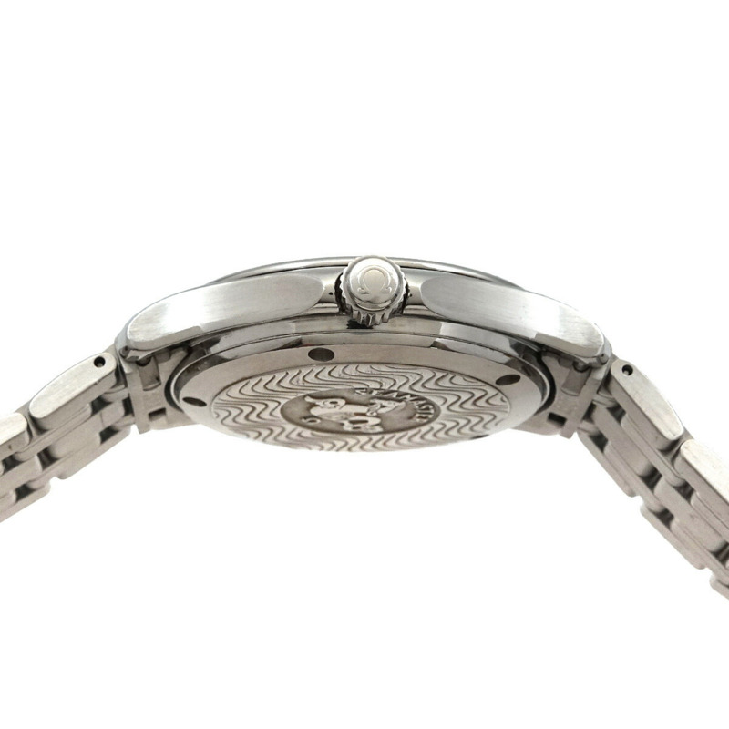 歐米茄海馬系列120公尺防水男士腕錶 2501 81,附日期顯示,海軍藍錶盤,自動機械錶-4