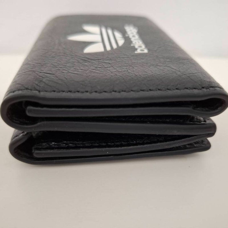 Balenciaga x Adidas 聯名三葉草三折短夾-3