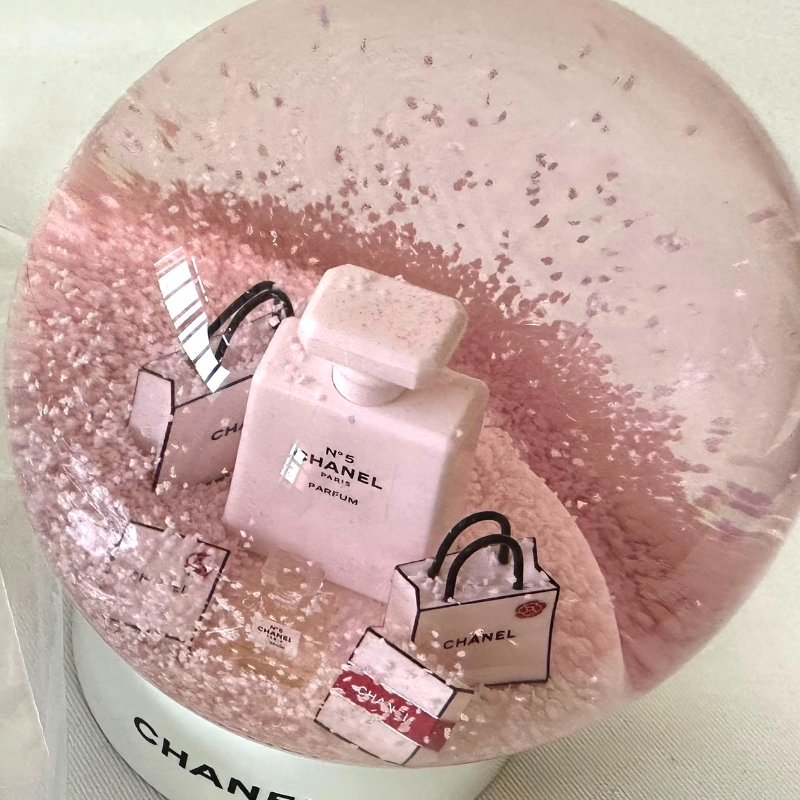 CHANEL 全新N°5香水粉色水晶球-2