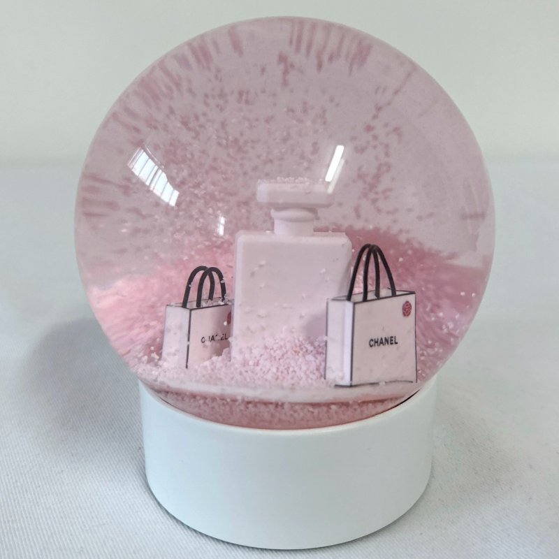 CHANEL 全新N°5香水粉色水晶球-4