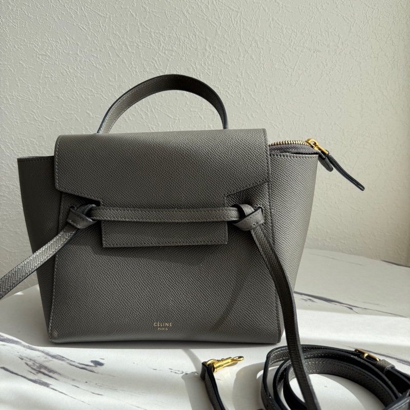 Celine鯰魚包mini 美美灰色-0