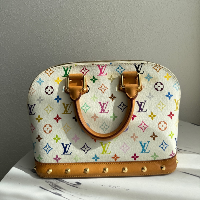 LV Alma 白彩貝殼包-0