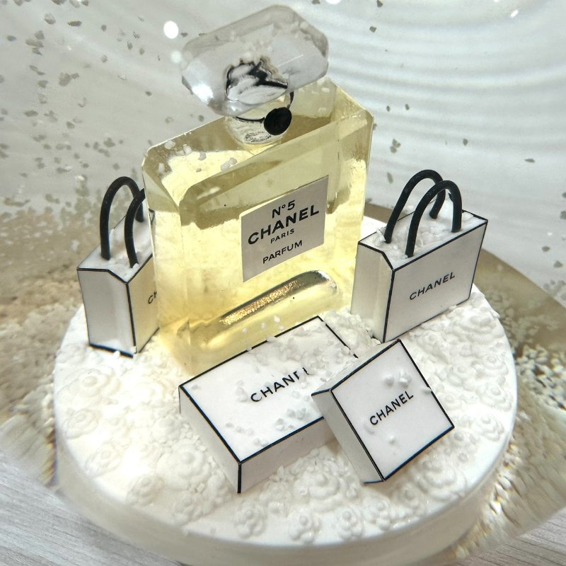 CHANEL 全新N°5香水白金水晶球-5