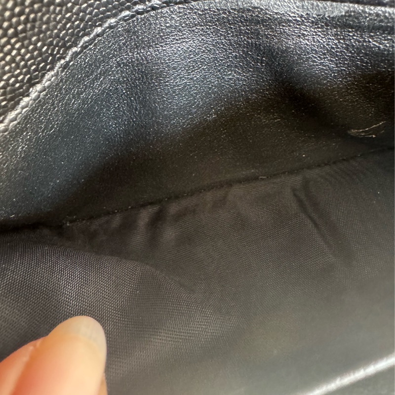 Ysl黑色金logo信封釦式長夾 經典不敗款-25