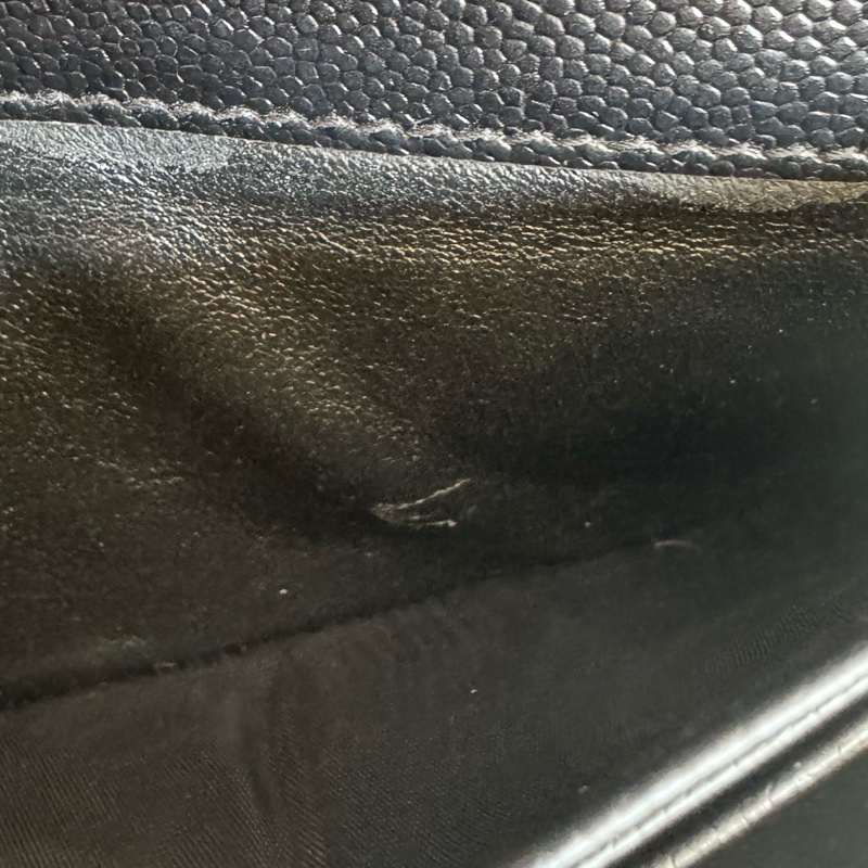 Ysl黑色金logo信封釦式長夾 經典不敗款-27