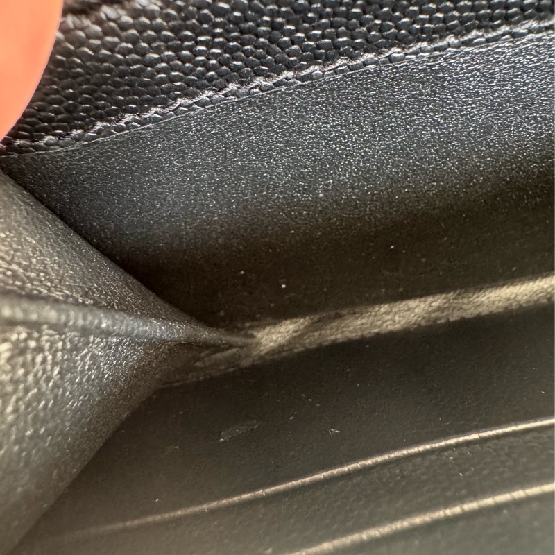 Ysl黑色金logo信封釦式長夾 經典不敗款-33