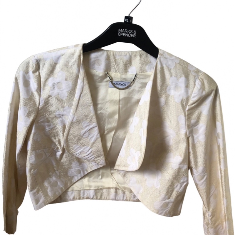 Max&Co 牙白色短外套-0