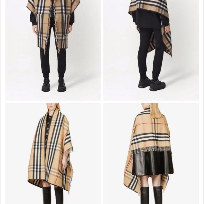 BURBERRY英國經典格紋披肩-0