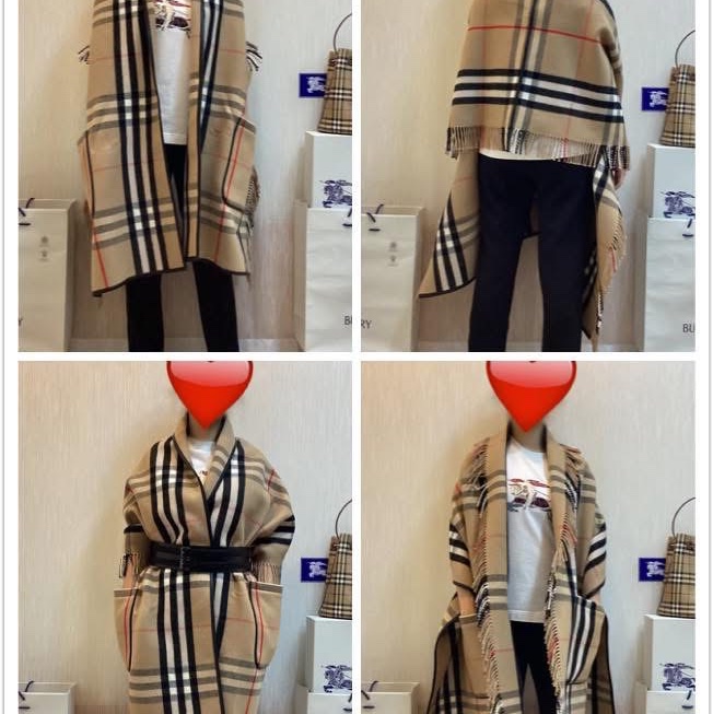 BURBERRY英國經典格紋披肩-1