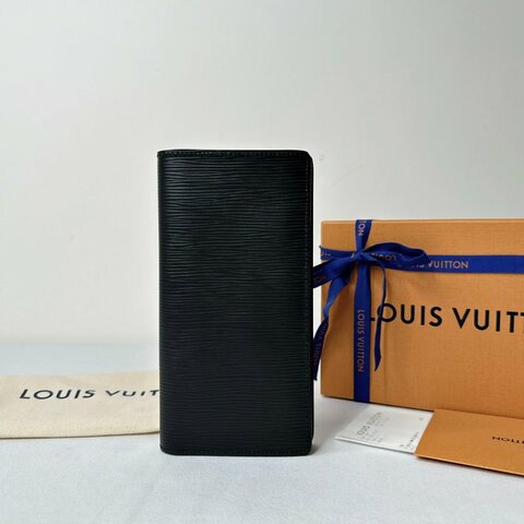 LV Brazza水波紋對開長夾