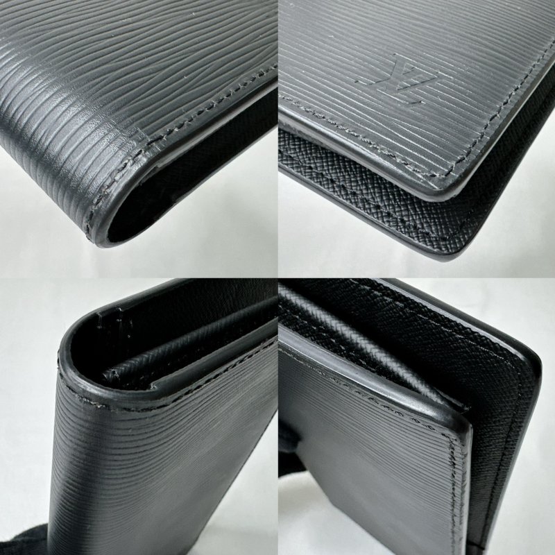 LV Brazza水波紋對開長夾-9