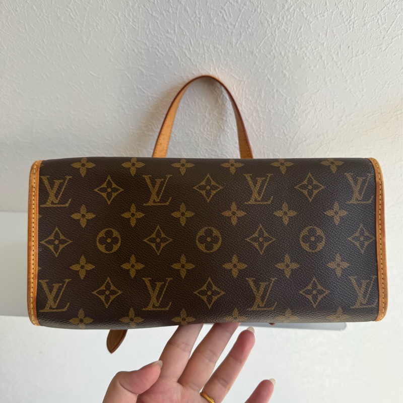 LV花紋雙小金球吊飾肩背包  少見特別款-4