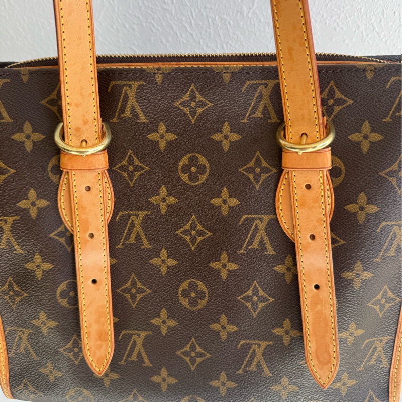 LV花紋雙小金球吊飾肩背包  少見特別款-15