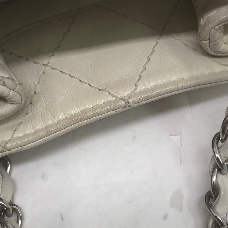 二手Chanel香奈兒黑白牛奶盒子包竪版tote-17