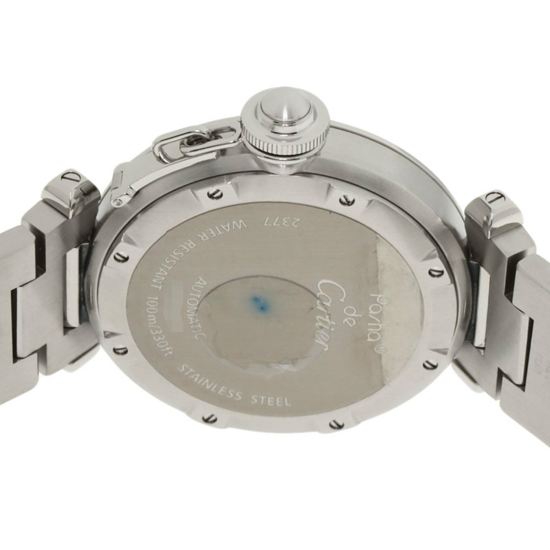 卡地亞 W31078M7 Pasha C Meridian GMT 男童不鏽鋼腕錶-6