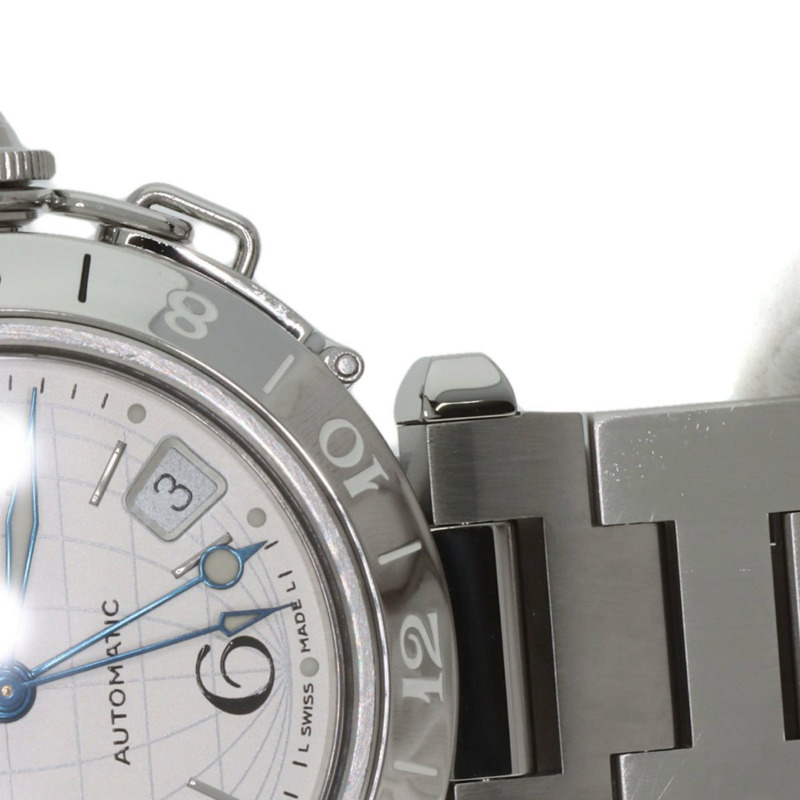 卡地亞 W31078M7 Pasha C Meridian GMT 男童不鏽鋼腕錶-16