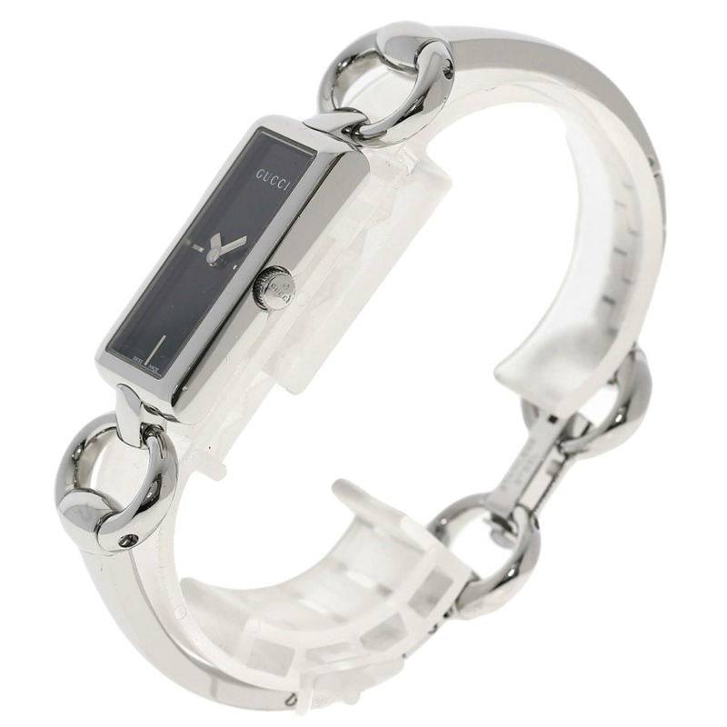 Gucci YA119 方形錶盤不鏽鋼女錶-1