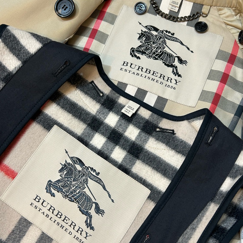 BURBERRY英國蜜色兩件式風衣UK6-11
