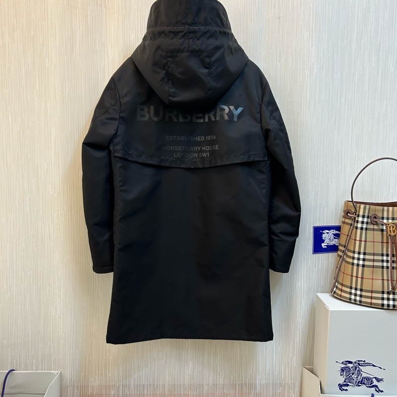 BURBERRY英國黑色連帽風衣UK4-4