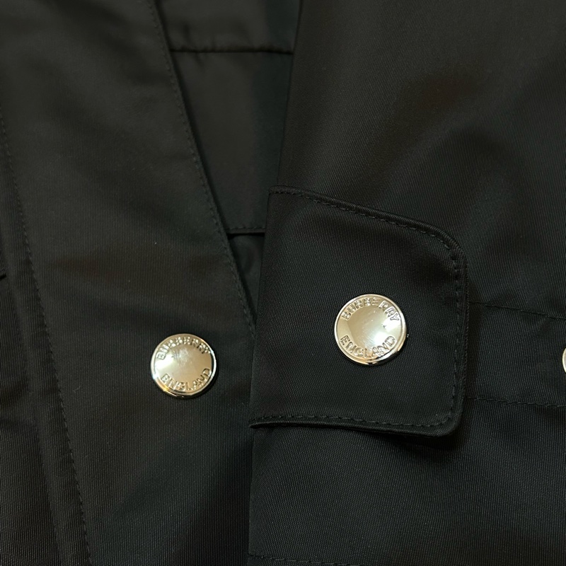 BURBERRY英國黑色連帽風衣UK4-6