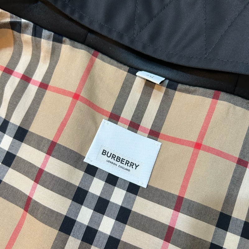 BURBERRY英國黑色連帽風衣UK4-12