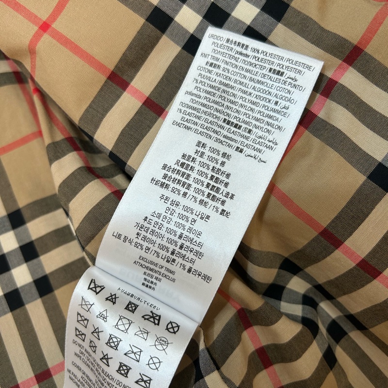 BURBERRY英國黑色連帽風衣UK4-14