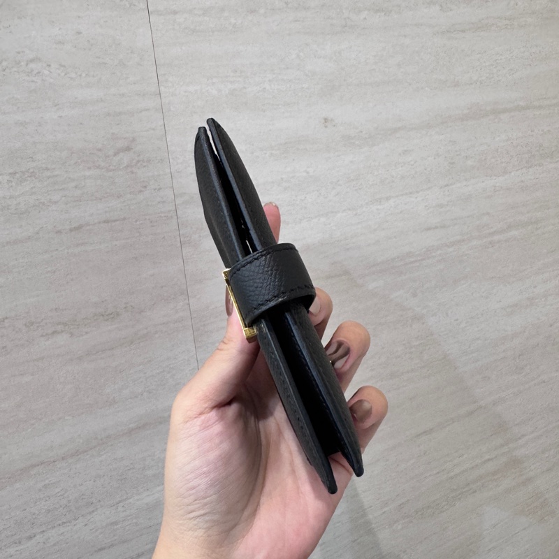 Hermes Bearn 黑金Epson短夾-3