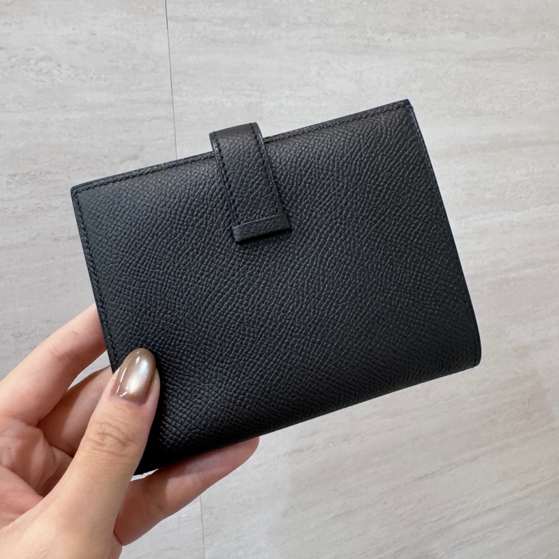 Hermes Bearn 黑金Epson短夾-4