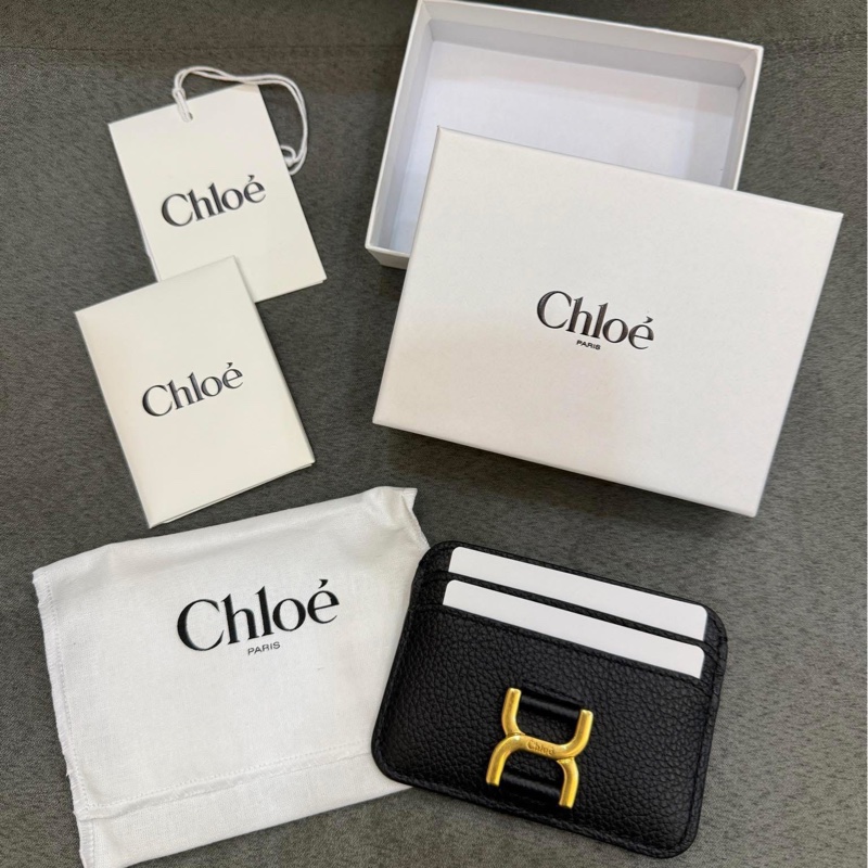 全新正品 Chloe 經典卡夾 黑色-5