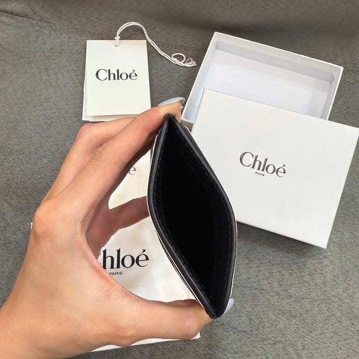 全新正品 Chloe 經典卡夾 黑色-7
